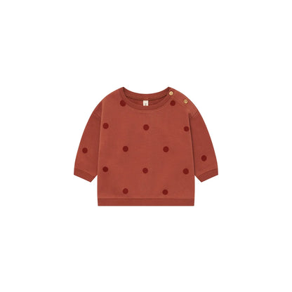 Organic Zoo Sweatshirt Rooibos Dots Print