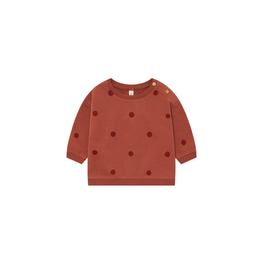 Organic Zoo Sweatshirt Rooibos Dots Print