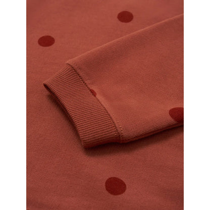 Organic Zoo Sweatshirt Rooibos Dots Bündchen