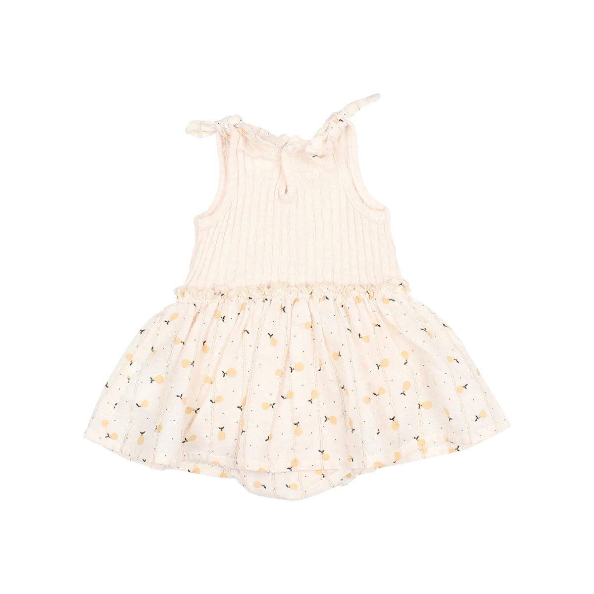 Hellrosae ärmelloses Kleid mit floralen Druckrock aus der Sweet Pears Combi Dress Kollektion