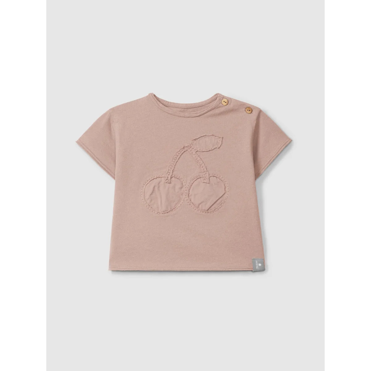 Hemd mit Stickerei Old Pink mit Kirsch-Stickerei und Spitze
