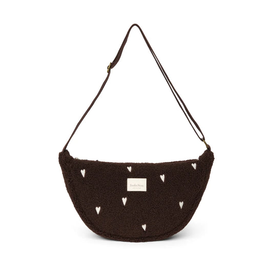 Studio Noos Teddy Adult Fanny Pack in Chocolate Hearts mit Herzmuster