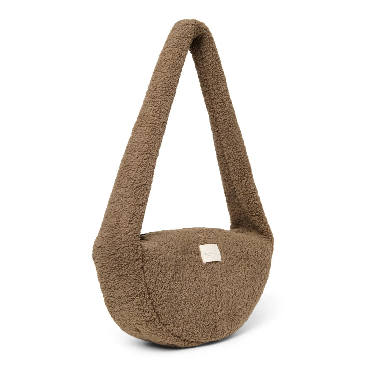 Teddy Mini Cross Body Bag in braunem Plüsch