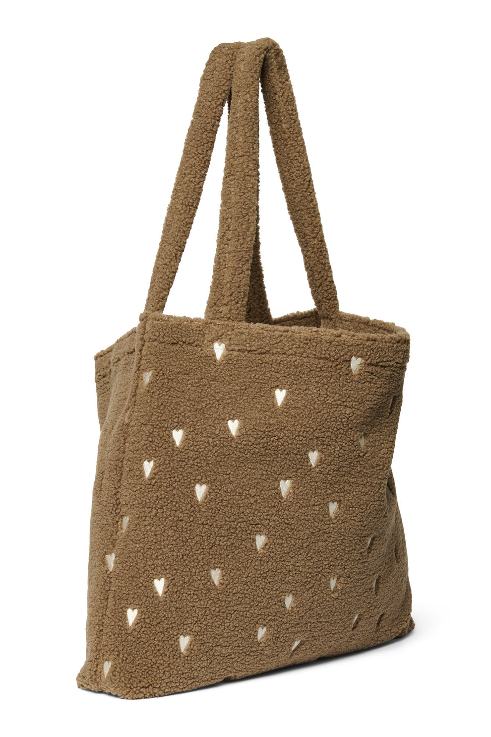 Studio Noos Teddy Mom Bag | Brown Hearts - Tasche