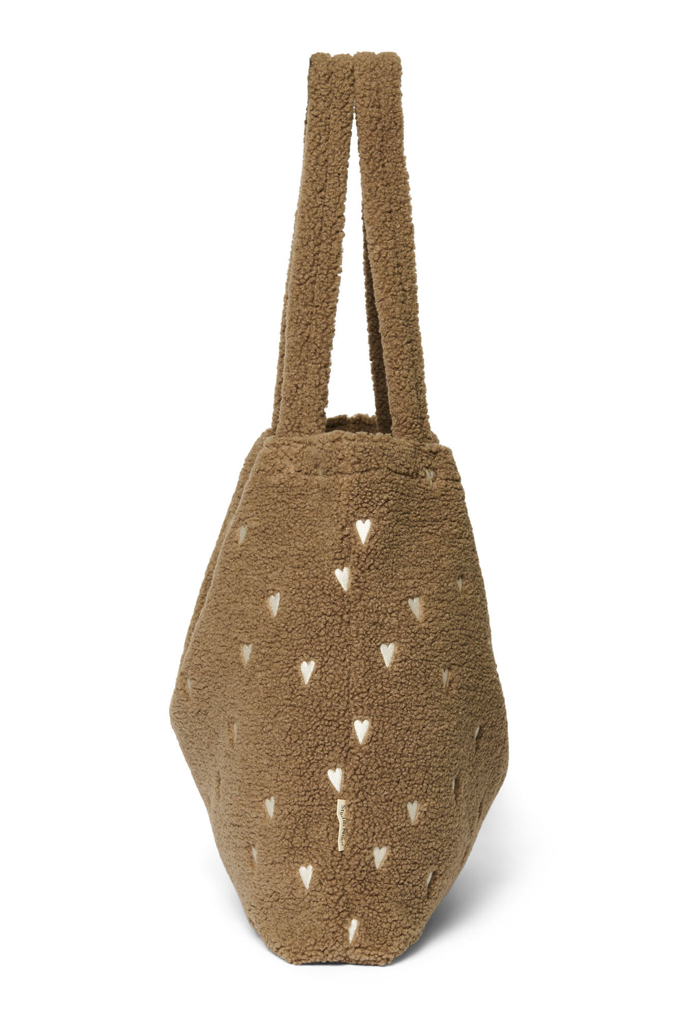 Studio Noos Teddy Mom Bag | Brown Hearts - Tasche