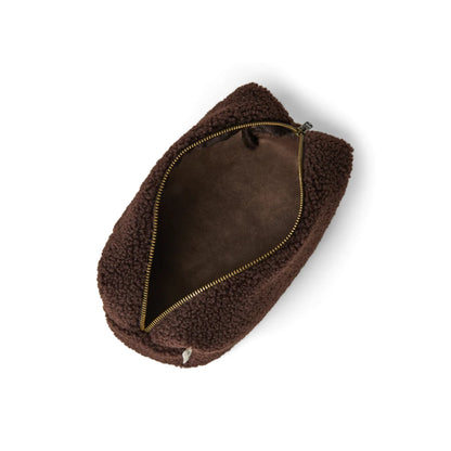 Geöffnetes Teddy Necessaire in Chocolate
