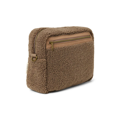 Gemütliche Teddy-Stroller-Organizer Tasche in Braun mit wasserabweisendem Innenfutter