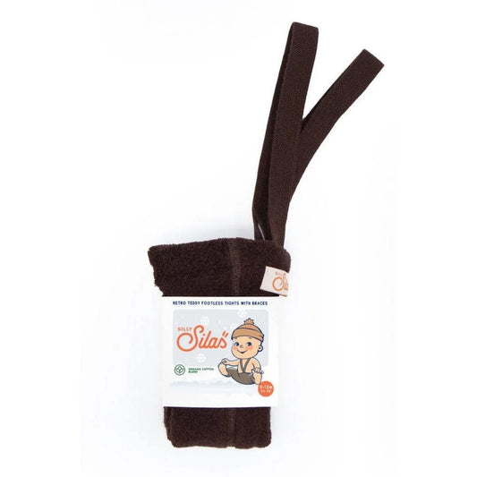 Silly Silas Teddy Warmy Footless Strumpfhose mit Trägern