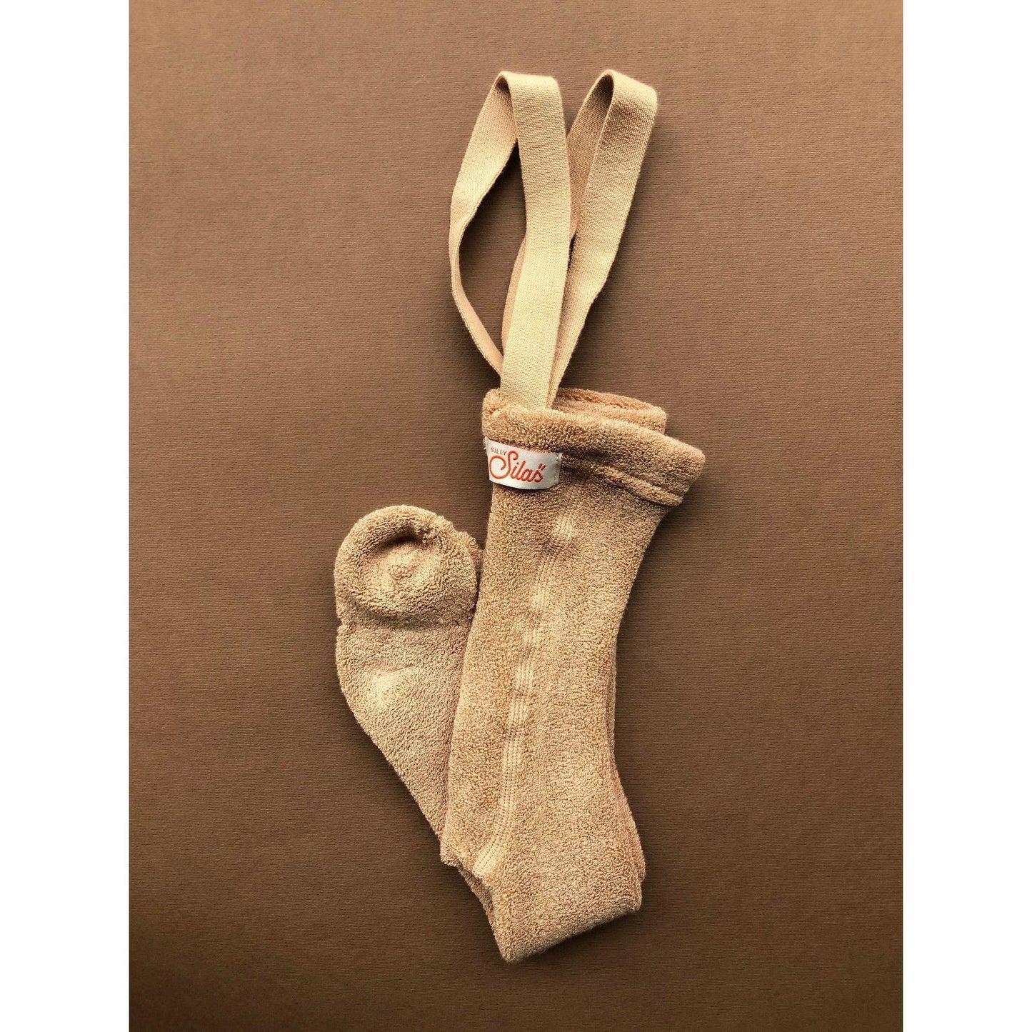 Teddy Warmy Strumpfhose mit Trägern | Light Brown