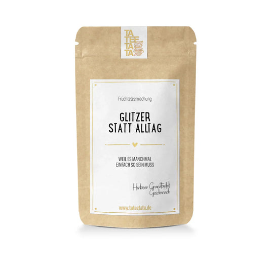 Kraftpapierbeutel mit Glitzer statt Alltag Tee von tätetäta, 15g/35g