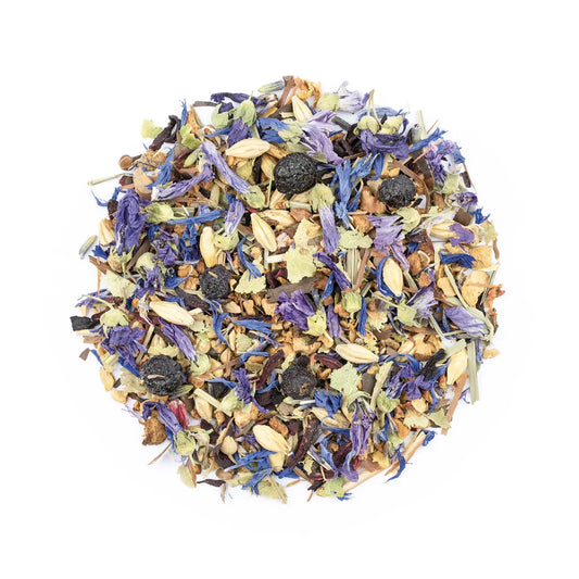 Trockenblumenmischung mit Beeren für Tee Lass die Seele baumeln 35g