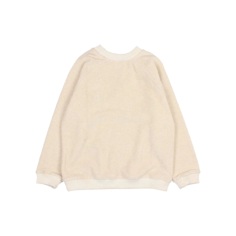 Beige Fleece Sweatshirt aus der Terry Sweatshirt Ivory Kollektion