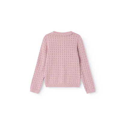 MarMar Copenhagen Tilda Strickjacke Lace Soft Berry Rückseite
