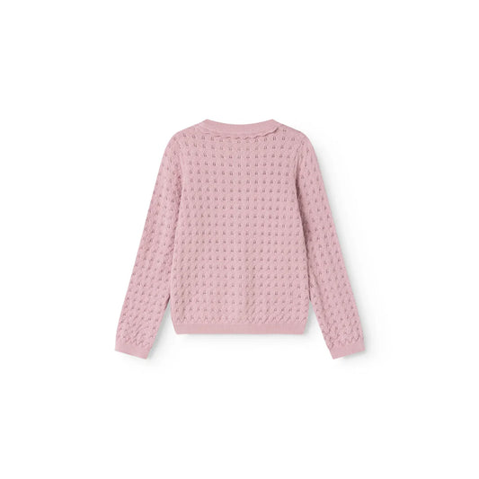MarMar Copenhagen Tilda Strickjacke Lace Soft Berry Rückseite