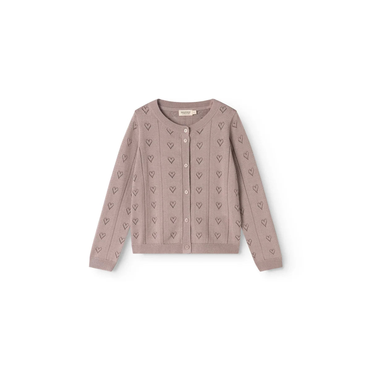 MarMar Copenhagen Tilda Strickjacke Pointelle Dusty Purple