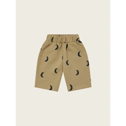 Khaki Shorts mit schwarzen Halbmondmuster für Traveller Pants Dusky Midnight
