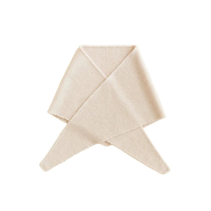 Hellrosa ribbed Schal Josephina Triangle Schal Cream für kalte Tage