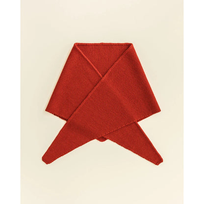Triangle Schal Josephina in Red mit geripptem Innenraum
