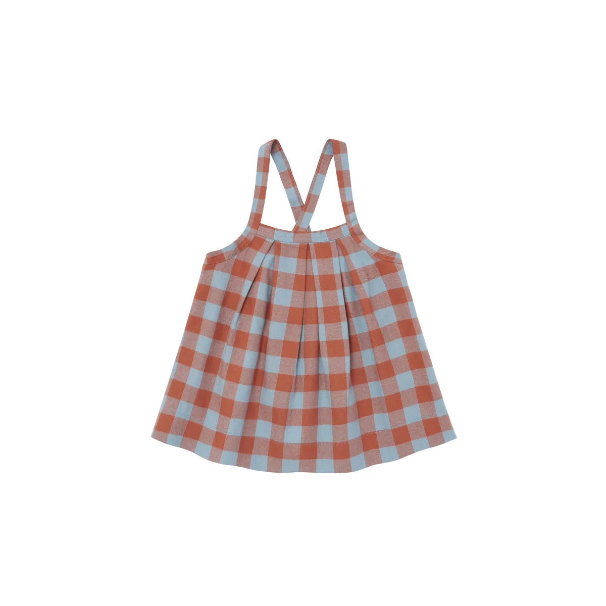 Organic Zoo Tribe Skirt Maple Gingham Detail