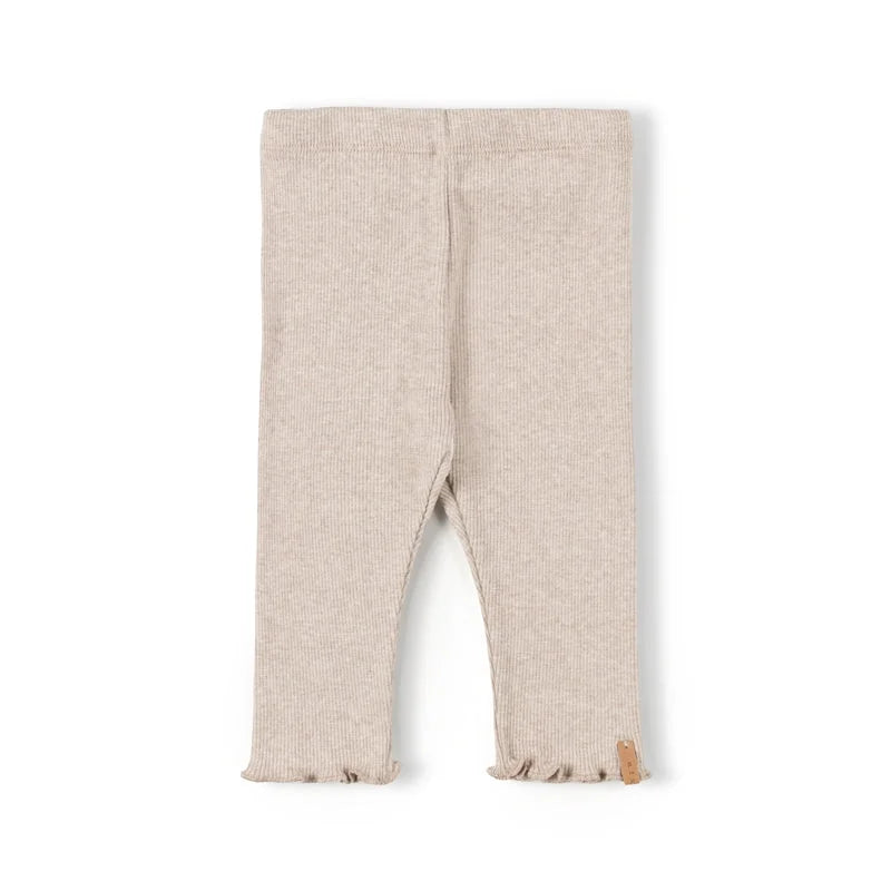 Rippstrick Leggings für Babys in Beige, Produktname Tub Legging