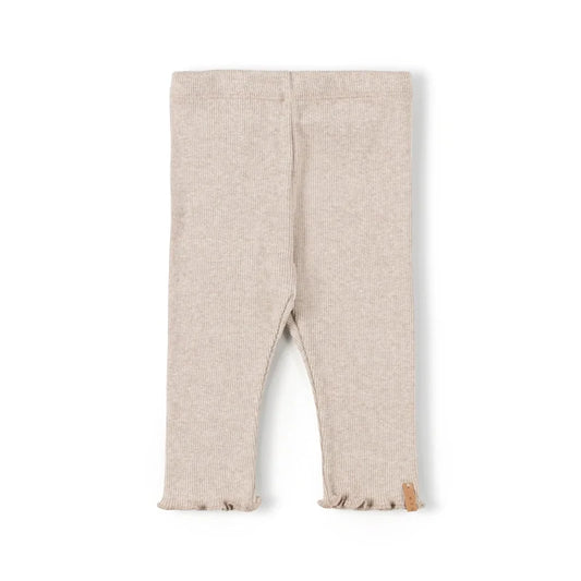 Rippstrick Leggings für Babys in Beige, Produktname Tub Legging