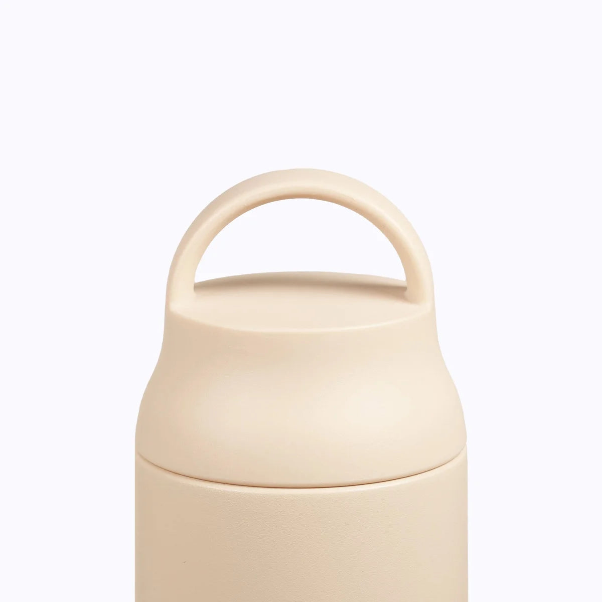 Beige matten Isolierflasche mit Schraubdeckel Carry Cap in Sand-Matcha