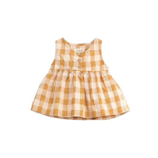 Tunika aus Webstoff | Lemongrass - Kleid