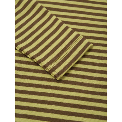 Organic Zoo Turtle Neck Top Chicory Stripes