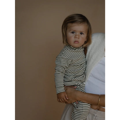 Turtle Neck Top | Fern Stripes
