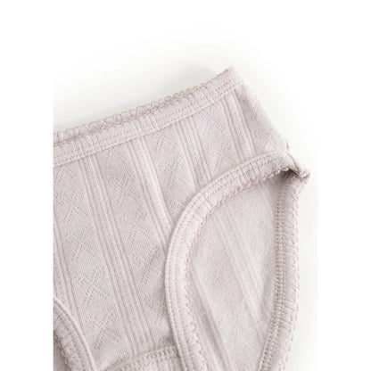 MarMar Copenhagen Unterwäsche-Set Modal Pointelle Violet Dust Slip Detail