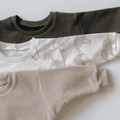 Waffel Sweater | Olive - Pullover