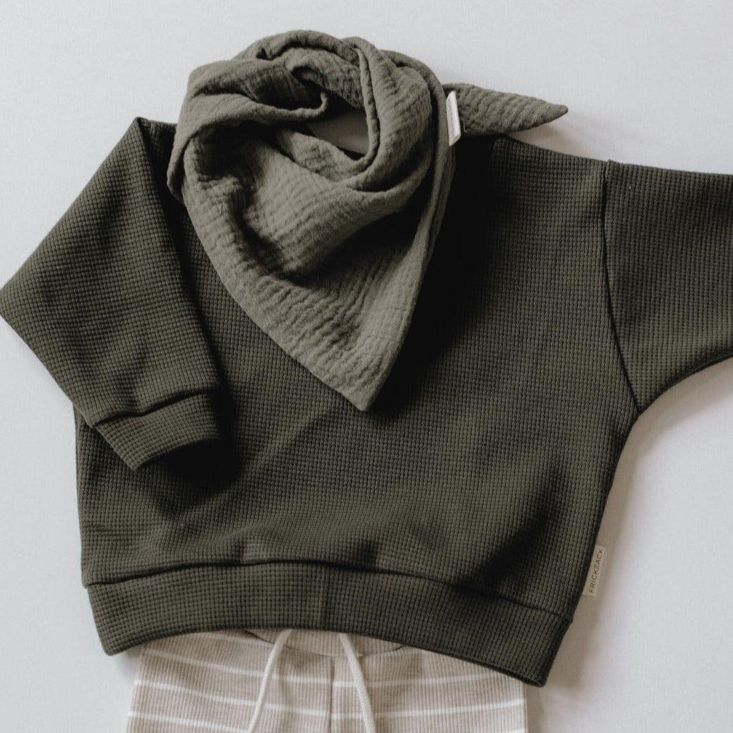 Waffel Sweater | Olive - Pullover