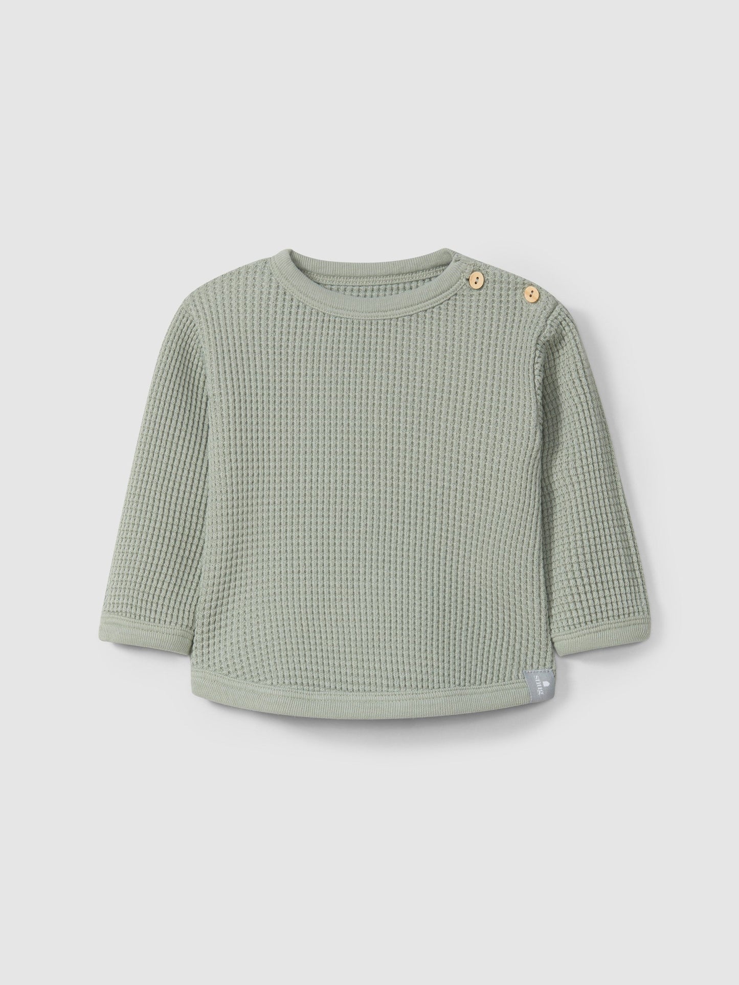 snug Waffelsweater | green - Pullover