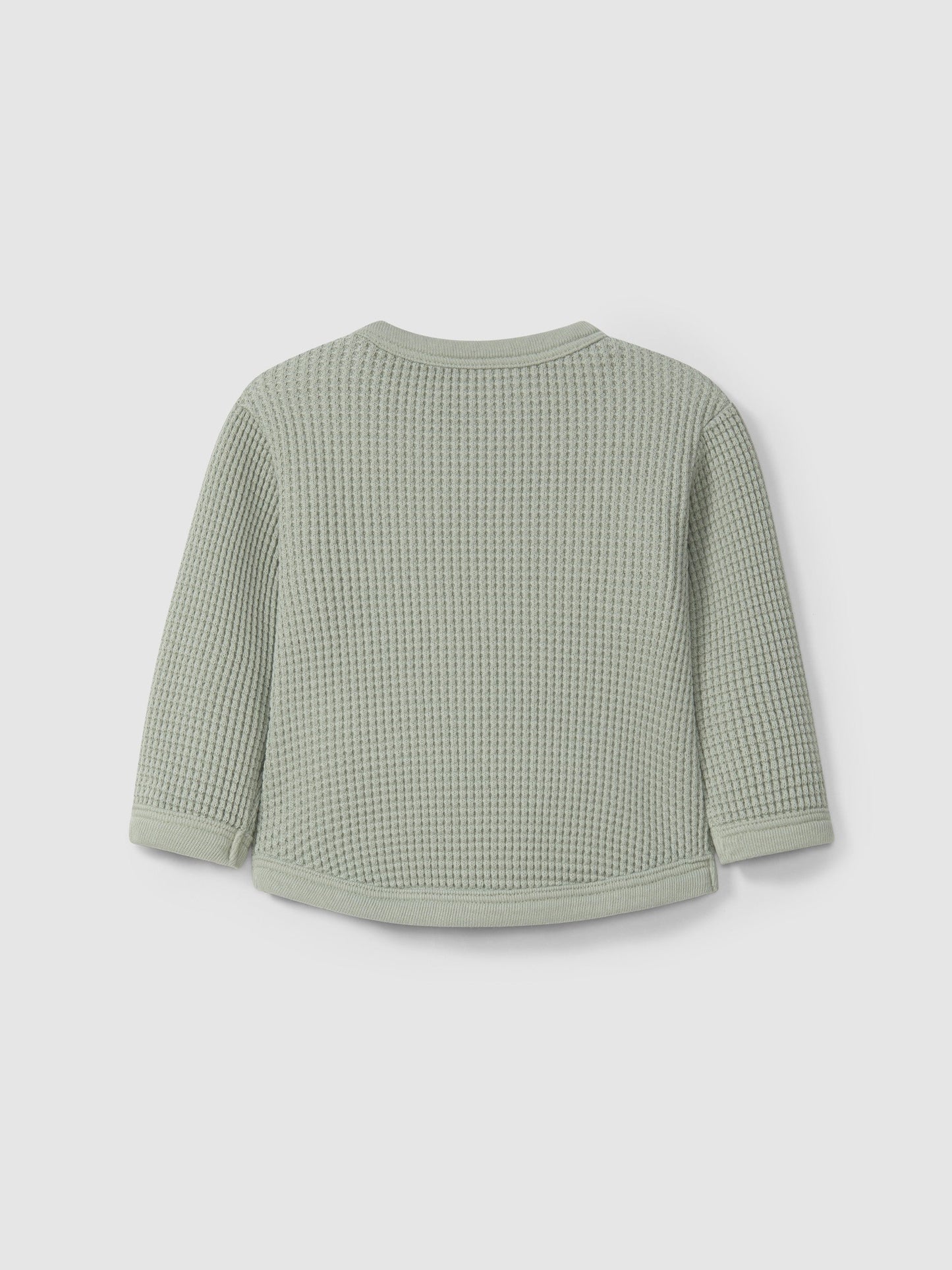 snug Waffelsweater | green - Pullover