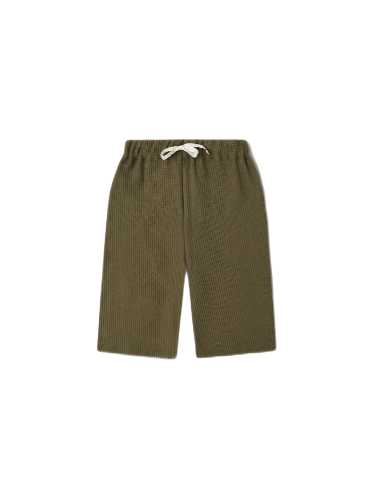 organic zoo Waffle Wide Leg Pants | Olive - Hose