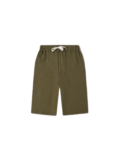 organic zoo Waffle Wide Leg Pants | Olive - Hose