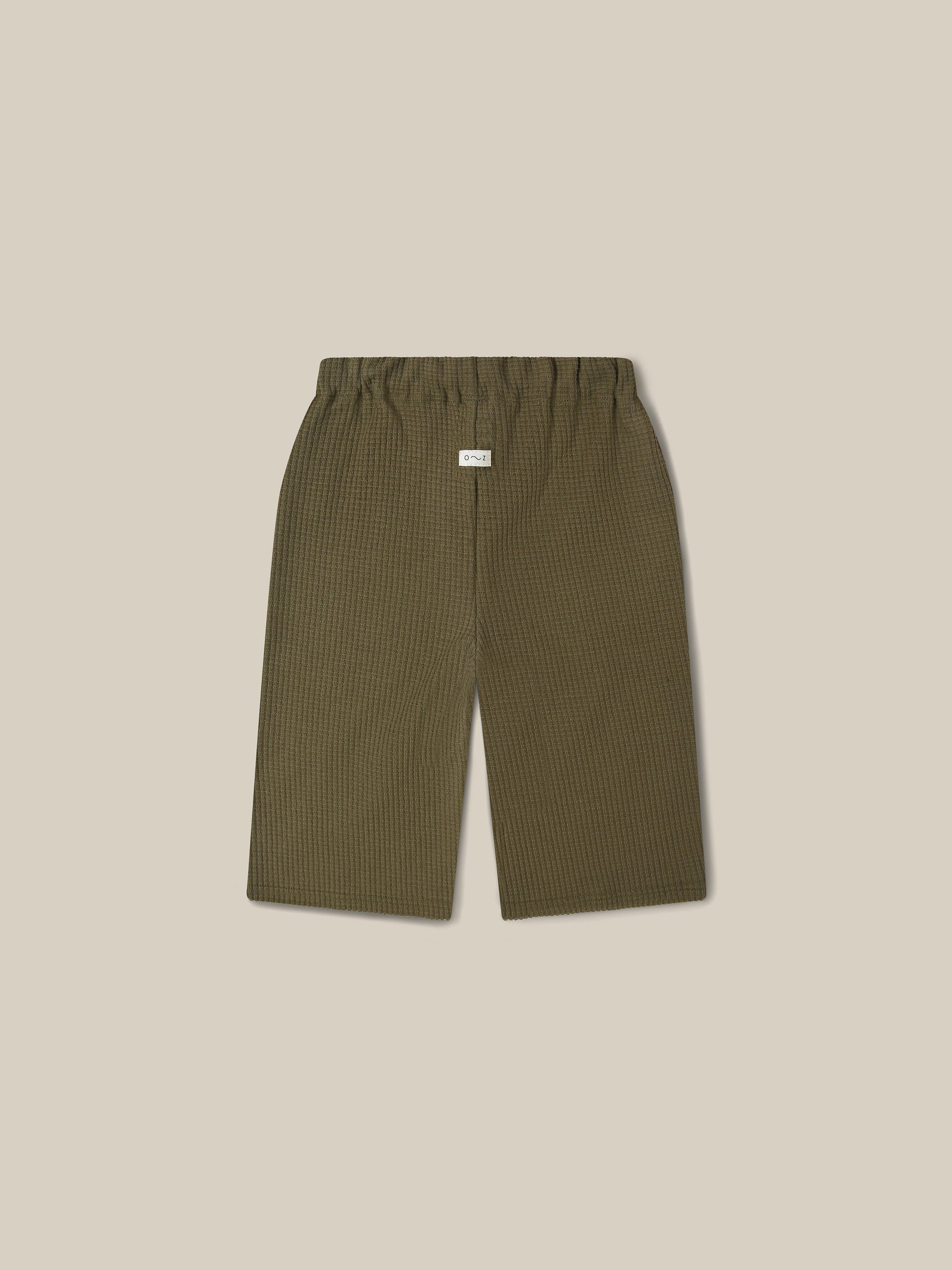 organic zoo Waffle Wide Leg Pants | Olive - Hose