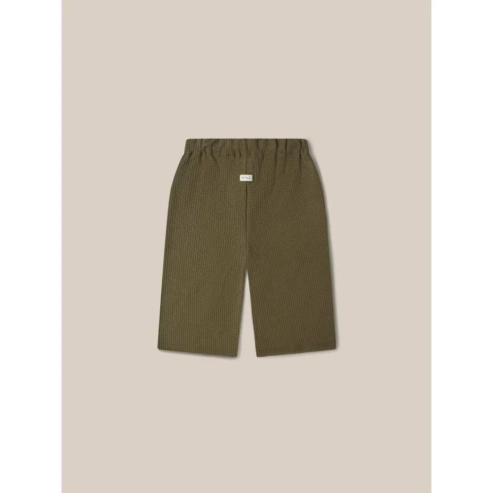 organic zoo Waffle Wide Leg Pants | Olive - Hose