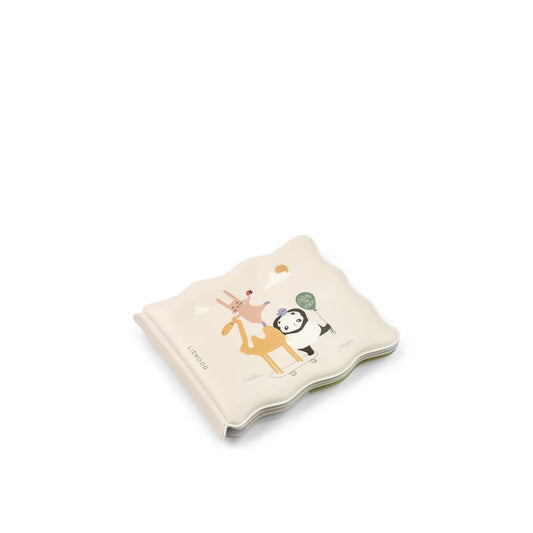 Waylon Magic Water Book: cremefarbener Notizblock mit welligem Rand und tierischen Illustrationen