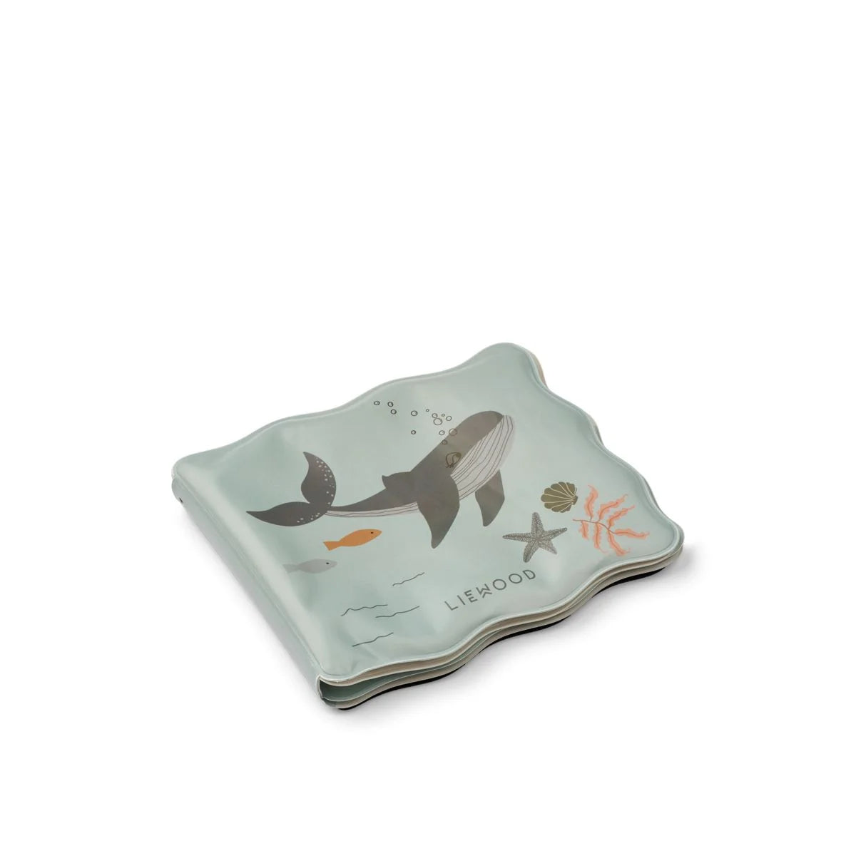 Waylon magisches Wasserbuch mit Meerescreatures und Wellenrand