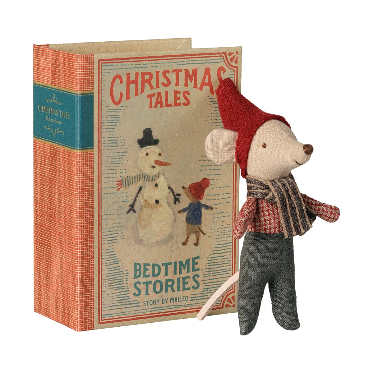 Maileg Weihnachtsmaus Baby im Buch