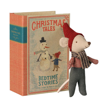 Maileg Weihnachtsmaus Baby im Buch