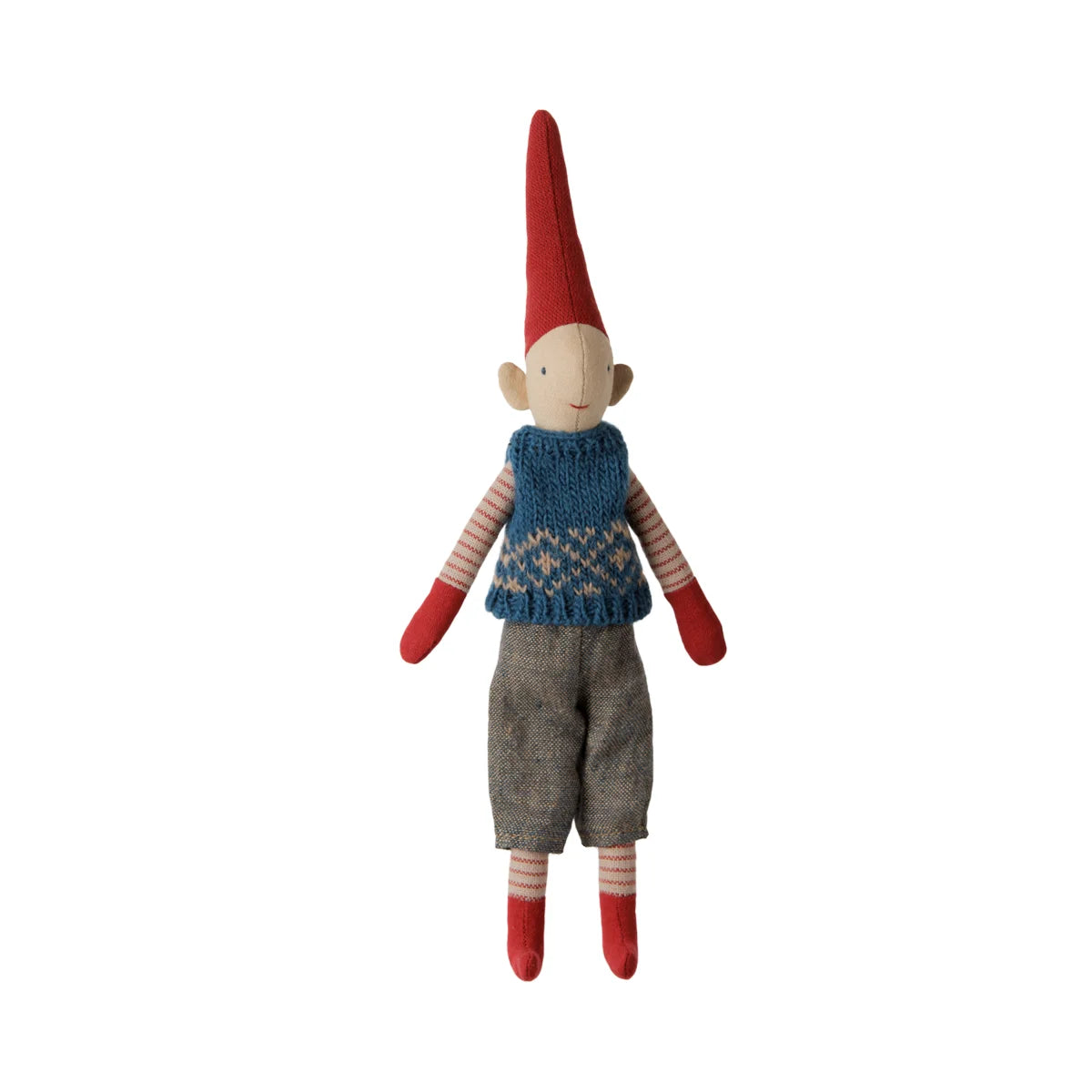 Maileg Wichtel Grösse 1 Junge Blaue Strickweste