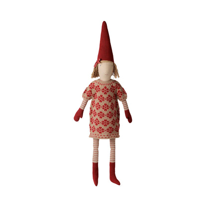 Maileg Wichtel Grösse 5 Mädchen Strickkleid mit Blumen