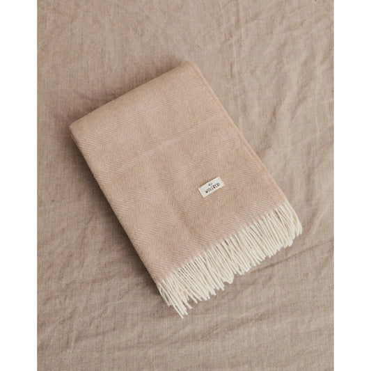 WOLLBEBI Wolldecke Sissi in Beige