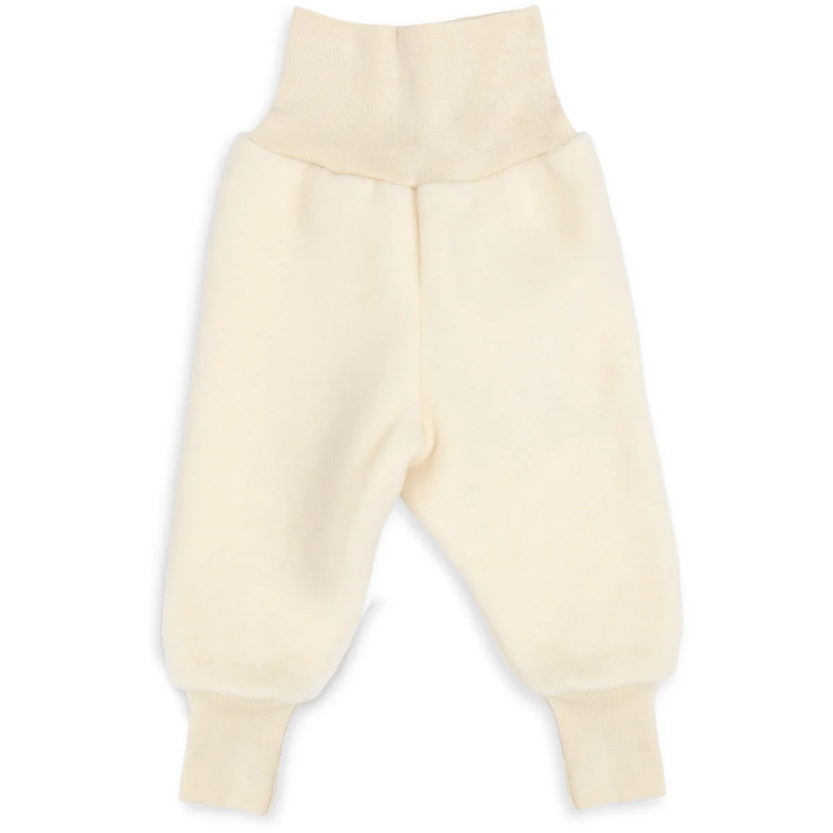 Engel Wollfleece Baby-Hose mit Nabelbund in Natur