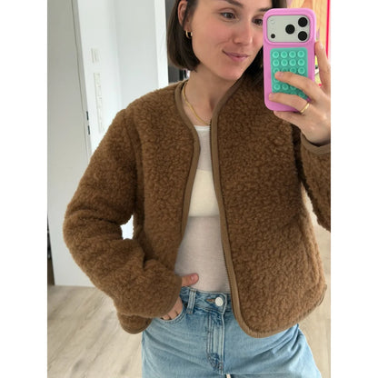 Wolljacke Romi Damen | Braun