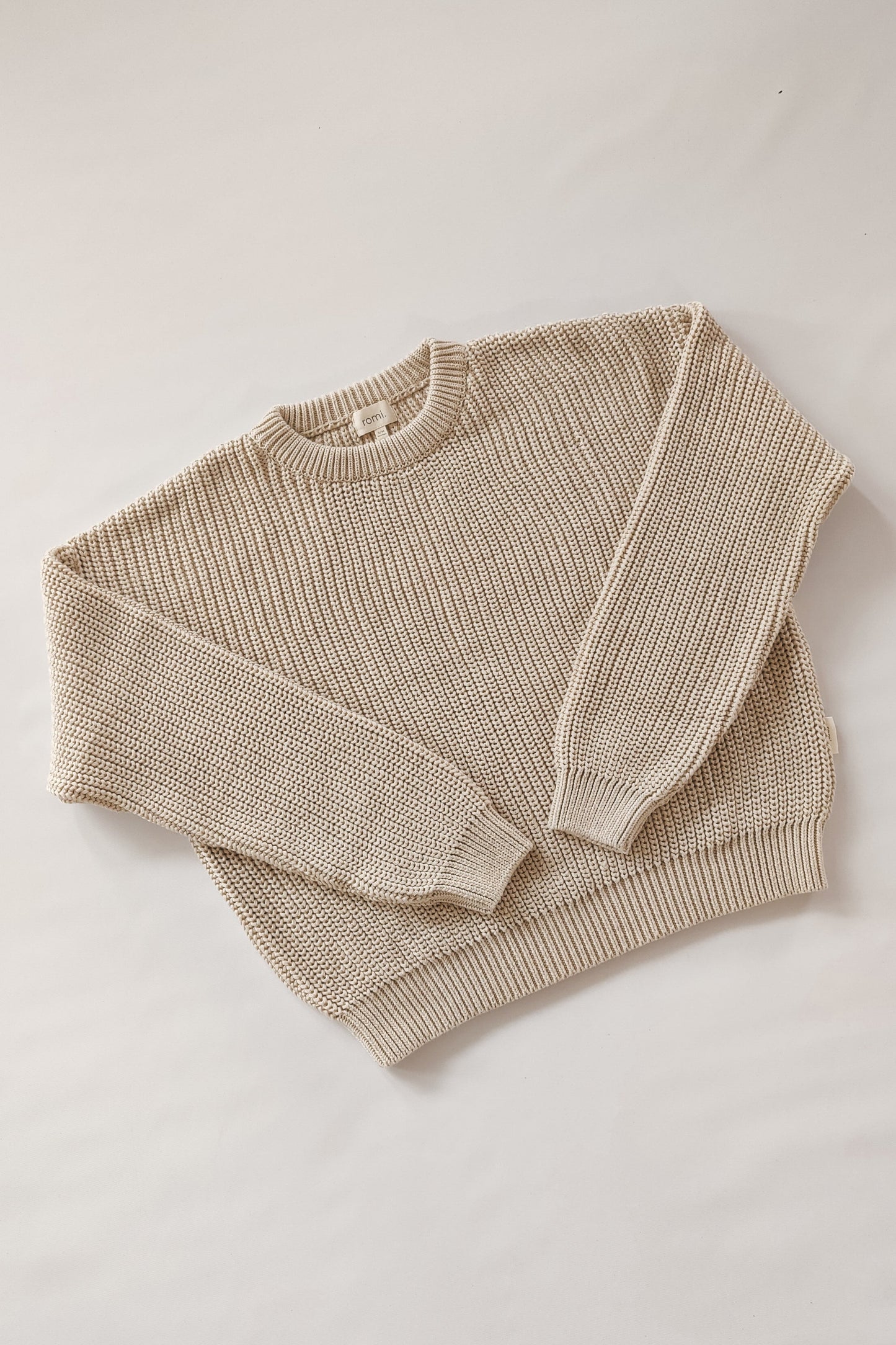 Women Chunky Knit Sweater | Oat - Pullover
