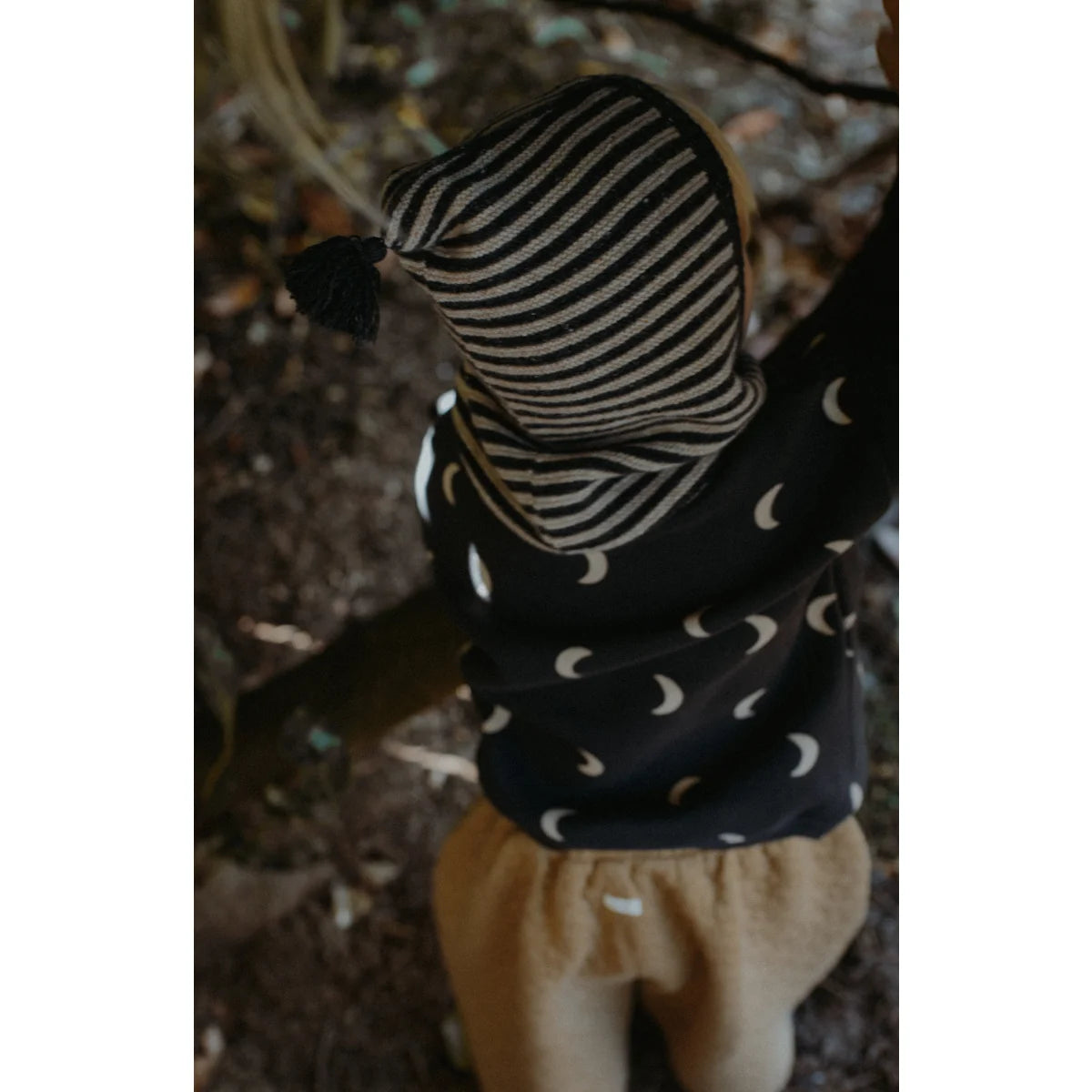 Passamontagna di lana | Charcoal Stripes