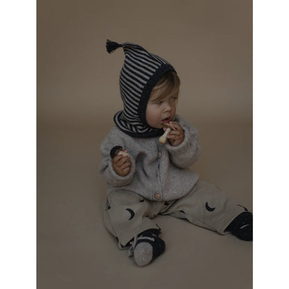 Passamontagna di lana | Charcoal Stripes